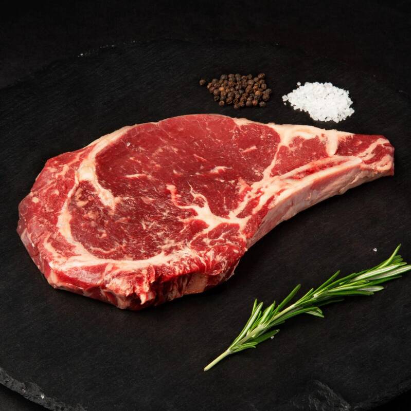 BlackboxMeats Beef Bone in Rib Steak, 14oz