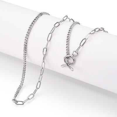 Brass Twist Chain & Paperclip Chain Necklaces