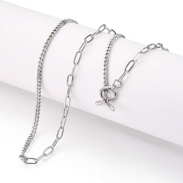 Brass Twist Chain & Paperclip Chain Necklaces
