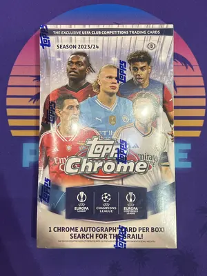 2023/24 Topps UEFA Club Competitions Chrome Soccer Hobby Box