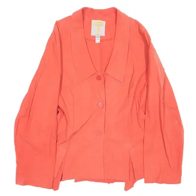CICATRICE Lightweight Peplum Pink Blazer Jacket S