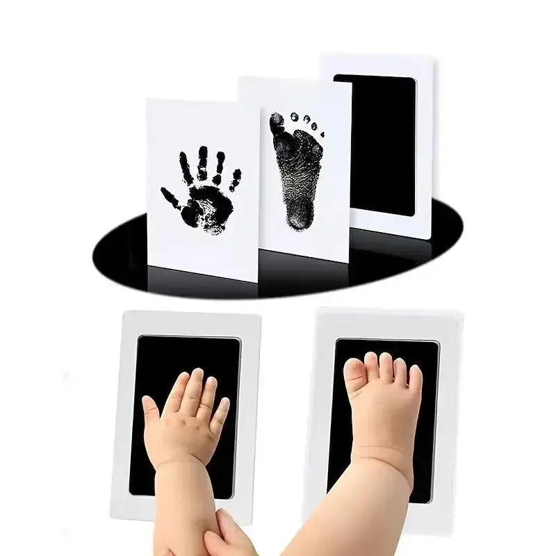Baby Hand & Foot Print Maker, 1 Count Baby Souvenir Hand & Foot Print Making Kit, Newborn Souvenir, Children's Gift, Hand Cas...