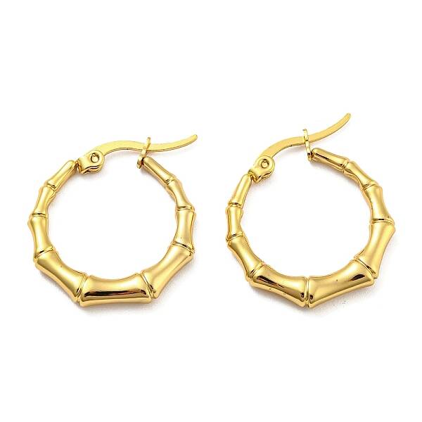 PVD Vacuum Plating 304 Stainless Steel Hoop Earrings with for Women