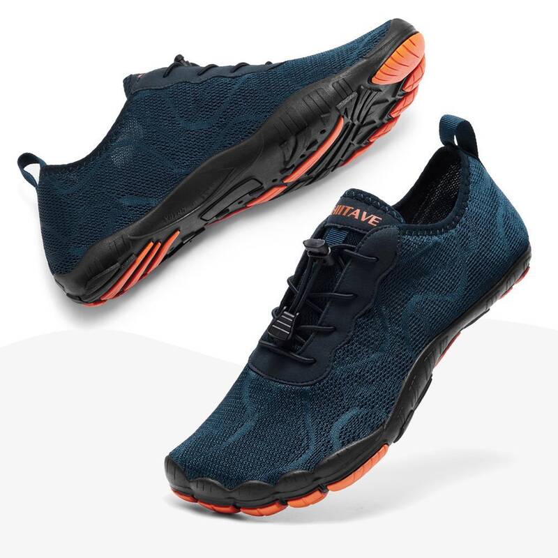 HIITAVE Men 5 Wide Toes Barefoot Lightweight Breathable Water Creek Shoes Beach Aqua Quick Dry for Outdoor Sport Hiking