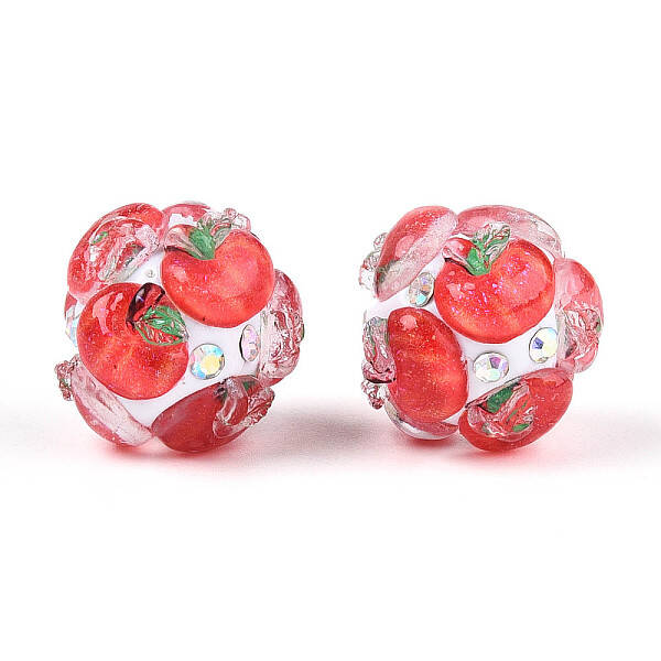 Fruit Round Resin Beads