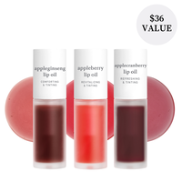 Nooni Korean Holiday Lip Tint Stain Trio Bundle l Glossy Lip Stain, Tinting & Long Lasting, Moisturizing Lip Care Hydrate Lip...