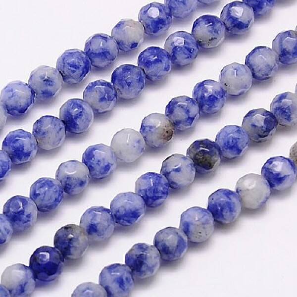 Natural Blue Spot Jasper Beads Strands