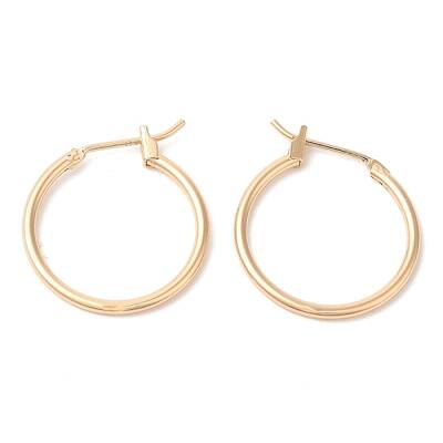 Brass Huggie Hoop Earrings