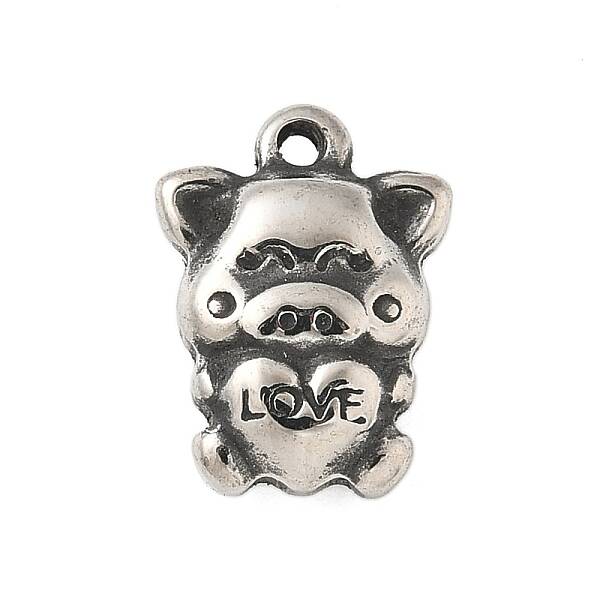 304 Stainless Steel Tibetan Style Pendants