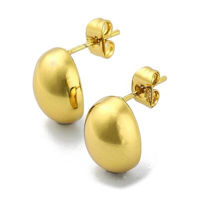 Ion Plating(IP) 304 Stainless Steel Stud Earrings