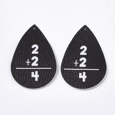 PU Leather Big Pendants
