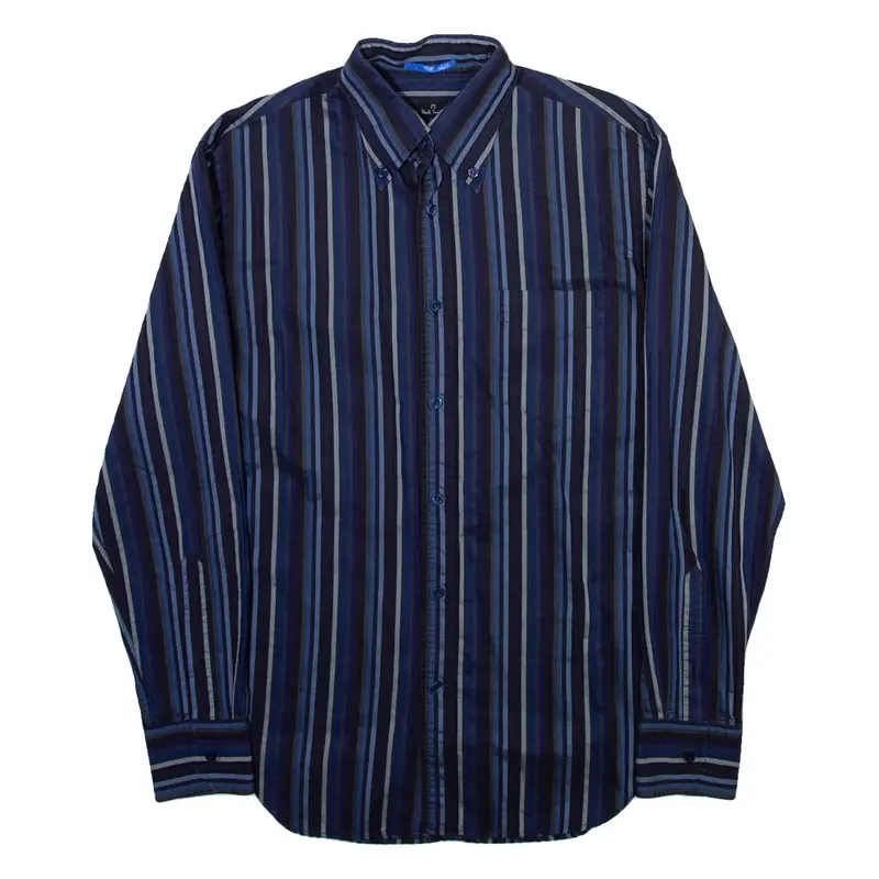 PAUL SMITH Mens Shirt Blue Striped Long Sleeve S