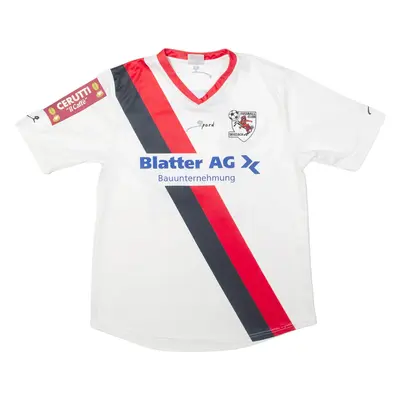 OPARD Seuzach Fussball Club Mens Football Shirt Jersey White V-Neck M