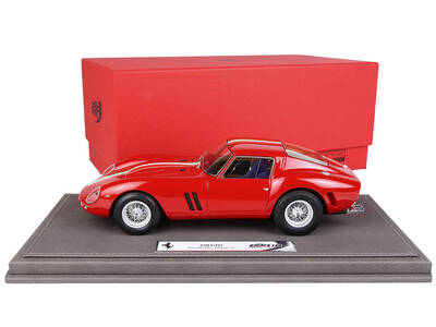 Ferrari 250 GTO Red with Green White and Red Stripes \