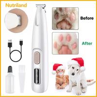 2025 New Pet Trimmer for dogs and cats,Waterproof Rechargeable Pet Shaver with LED Light, 18mm Widen Blade,Multifunctional Pe...