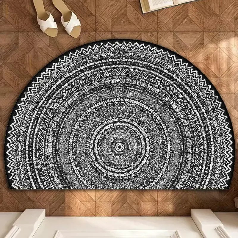 Boho Style Carpet, Vintage Style Non-slip Rug, Soft Absorbent Floor Mat For Home Living Room Bedroom Bathroom