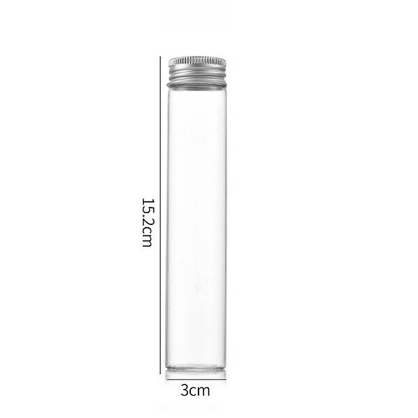 Clear Glass Bottles Bead Containers