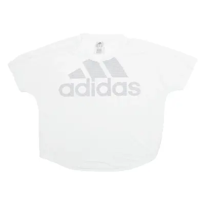ADIDAS Girls T-Shirt White S