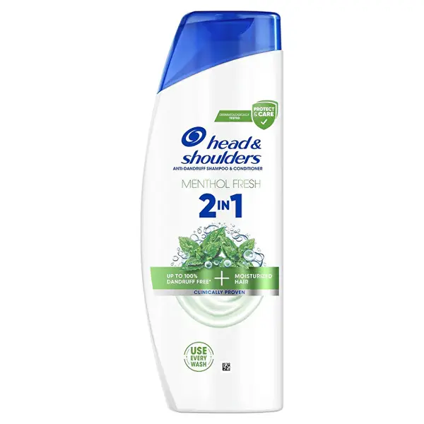 Head & Shoulders Shampoo E Balsamo 2 In 1 Menthol Fresh (Shampoo E Balsamo Antiforfora) - Volume: 625 Ml