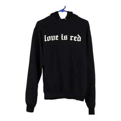 Champion Hoodie - Small Black Cotton Blend