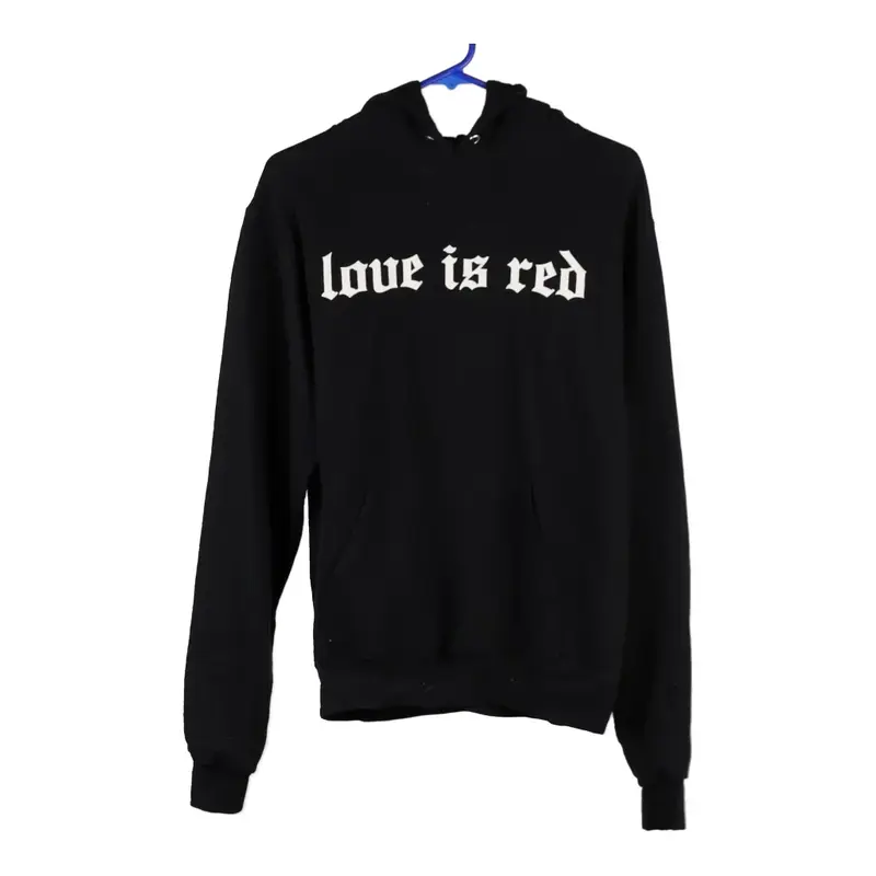 Champion Hoodie - Small Black Cotton Blend