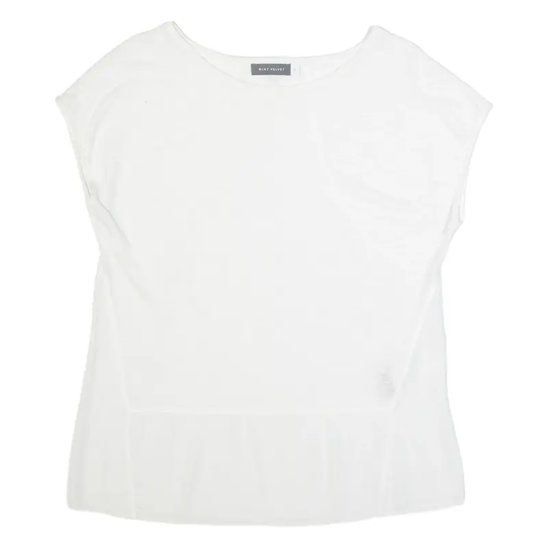 MINT VELVET Womens Top White UK 12