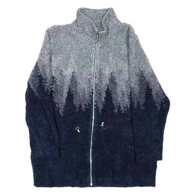 COUNTY CLOTHING CO Mens Fleece Jacket Blue M