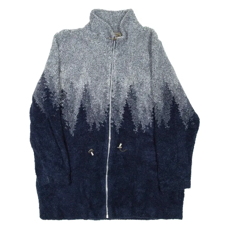 COUNTY CLOTHING CO Mens Fleece Jacket Blue M