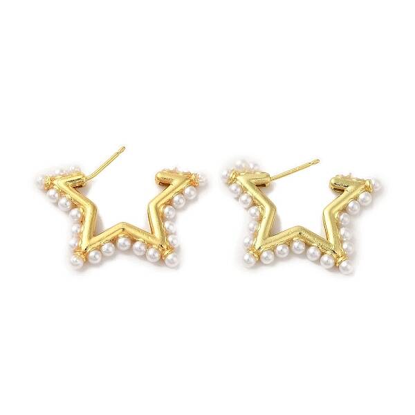 Rack Plating Brass Studs Earrings