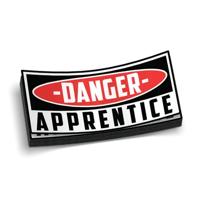 Danger Apprentice Decal
