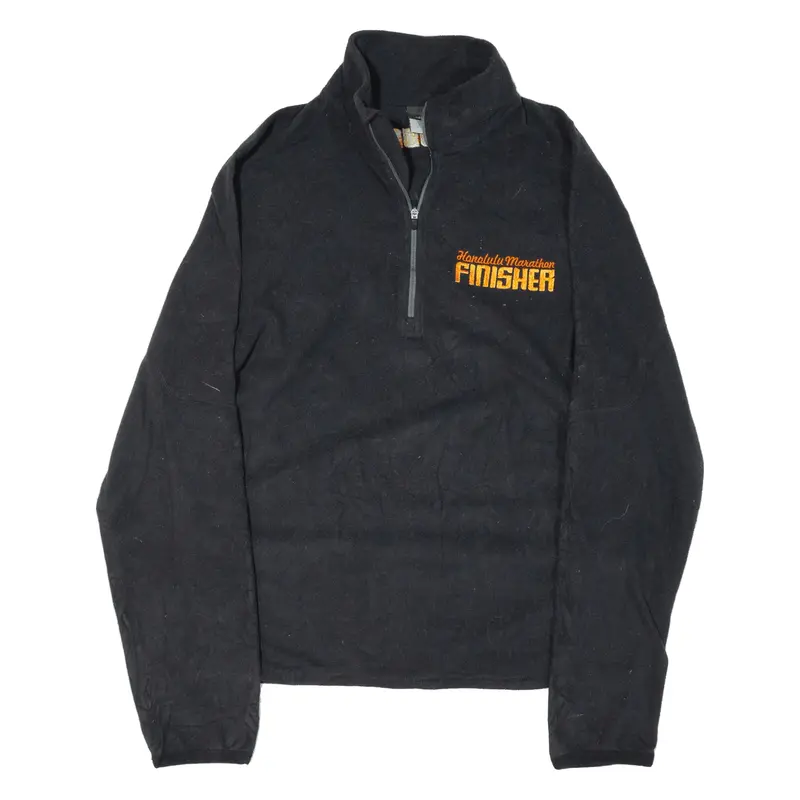 NIKE Therma-Fit Honolulu Marathon Finisher 2006 Fleece Black 1/4 Zip Womens S
