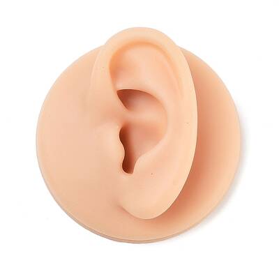 Left Soft Silicone Ear Displays Mould
