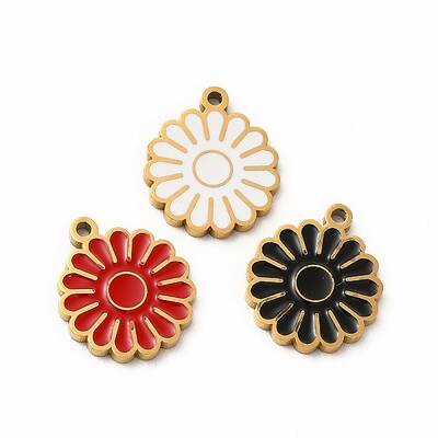 Ion Plating(IP) 304 Stainless Steel Enamel Charms
