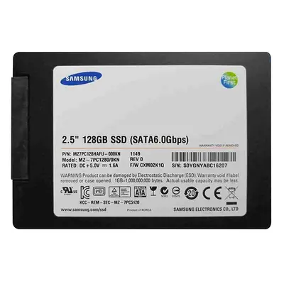 Samsung MZ-7PC1280/0KN | 830 Series 128GB 2.5-inch 6GB/s SATA NAND MLC (Basic Kit) Solid State Drive