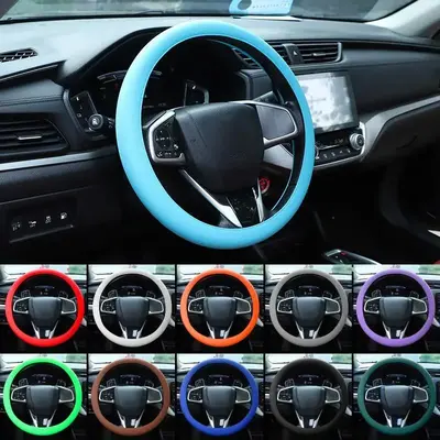 【Limited Time Event】Non Slip Silicone Steering Wheel Cover Anti-slip for 33-40CM Car Styling - Durable Installation Enhan...