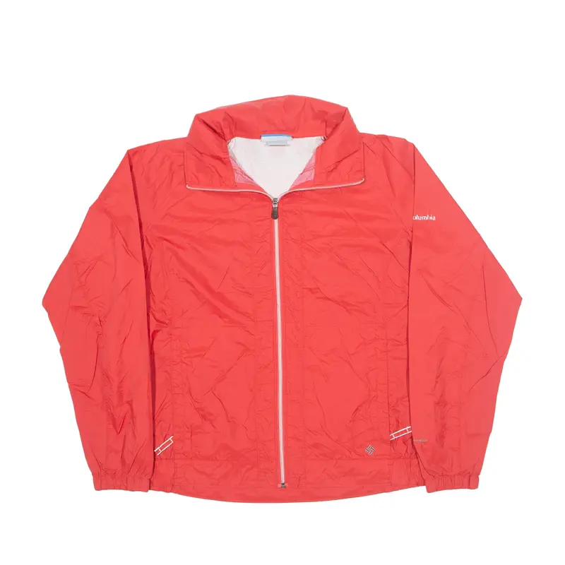 COLUMBIA OmniShield Windbreaker Jacket Red Womens XL
