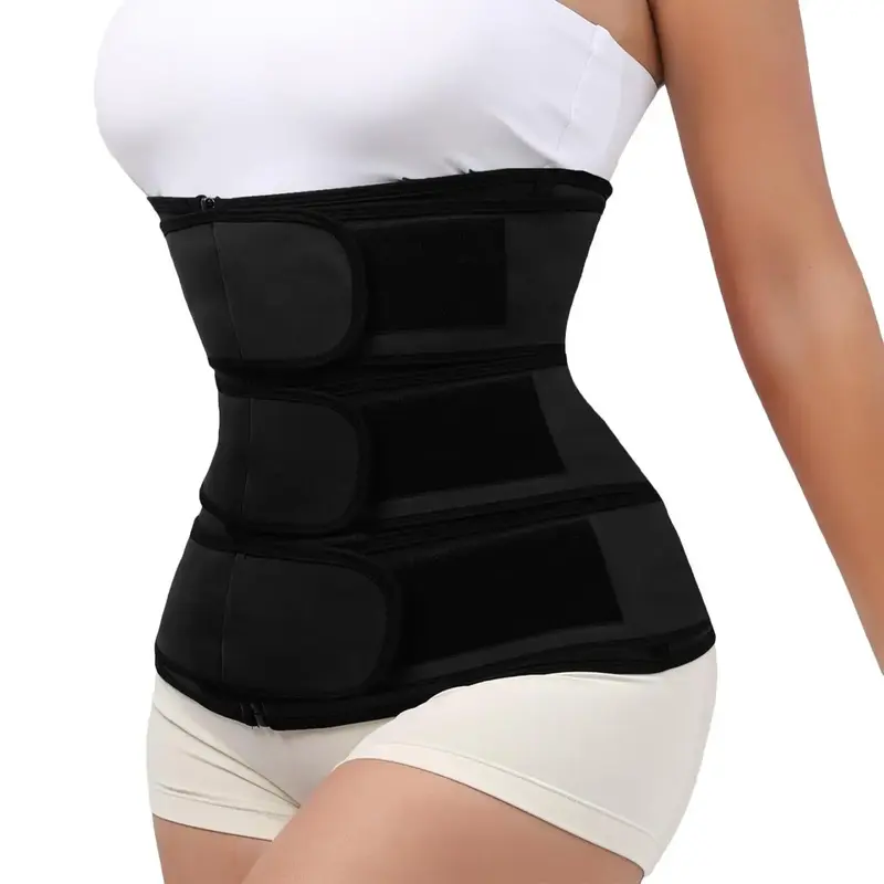 Waist Trainer Belt With Zipper, Sweat Belly Belt, Sports Fitness Accessories For Home Gym