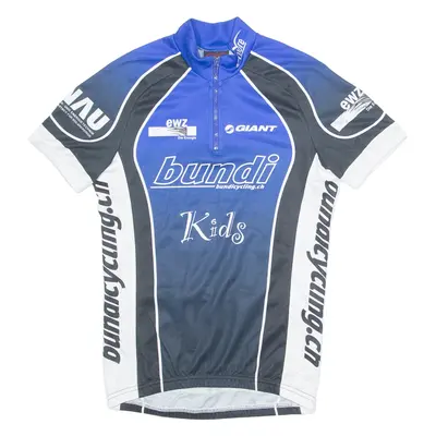 CUORE Cycling Boys Jersey Blue 1/4 Zip 9-10Y