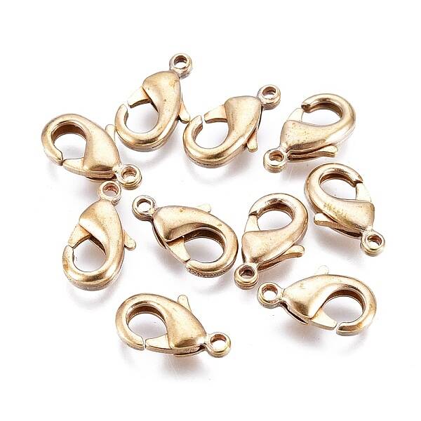 Brass Lobster Claw Clasps