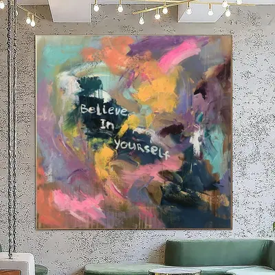 Large Original Colorful Paintings On Canvas Motivational Art Abstract Vivid Painting Contemporary Art Textured Painting | BEL...