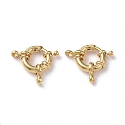 Eco-friendly Brass Spring Ring Clasps