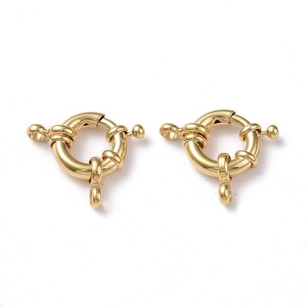 Eco-friendly Brass Spring Ring Clasps