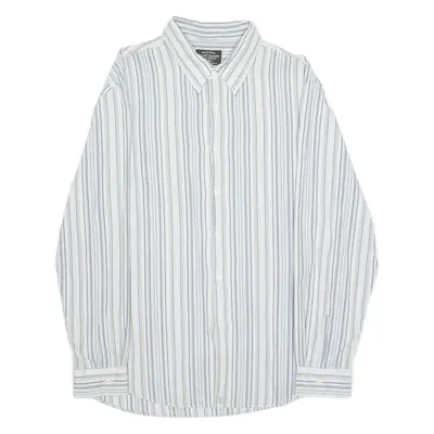 RALPH LAUREN POLO JEANS COMPANY Mens Shirt Blue 90s Striped XL