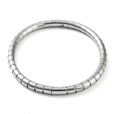 Non-Tarnish 201 Stainless Steel Hinged Bangle