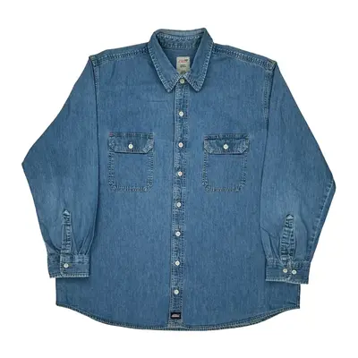 Dickies Denim Shirt - 2XL Blue Cotton