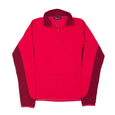 BERGHAUS Fleece Pink 1/4 Zip Womens M