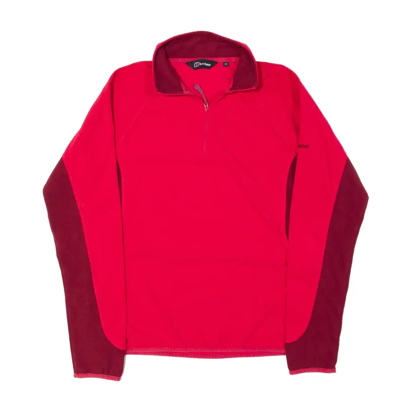 BERGHAUS Fleece Pink 1/4 Zip Womens M