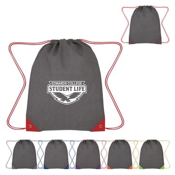 150 Custom Grayson Non-Woven Drawstring Bag - Water Resistant