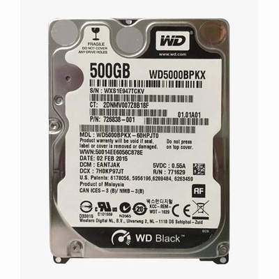 726838-001 HP 500GB 7200RPM SATA 6Gb/s 16MB Cache 2.5-inch Hard Drive