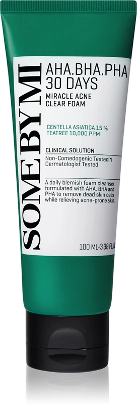 Some By Mi AHA∙BHA∙PHA 30 Days Miracle Deep Cleansing Mousse for Problematic Skin, Acne 100ml